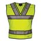 Reflective Apparel ANSI Type P Class 2 Public Safety Breakaway Vest with V-Neck 549ST-LM-4X-5X - alternate 1