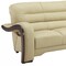 Homeroots 76" Beige Leather Sofa With Silver Legs 329515 - alternate 3