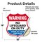 Signmission Warning No Lifeguard On Duty, 18 Inch X 18 Inch, Vinyl Decal SHI-D-18-479 - alternate 3