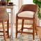 Bali & Pari Jasper Woven Seagrass Counter Stool, Brown Wash 265-14534-ZORO - alternate 6