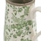 Homeroots 9" Green And White Leaf Ceramic Round Jug Vase 574226 - alternate 6