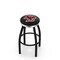 Holland Bar Stool Co 30" Blk Wrinkle Boston College Swivel Bar Stool, Chrome Ring L8B2C30BostnC - alternate 1