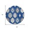 Homeroots 8' Navy Blue Ivory And Gray Round Southwestern Washable Indoor Outdoor Area Rug 615160 - alternate 6