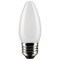 Satco 5.5 Watt B11 LED Frost Finish Medium Base 5000K 120 Volt, 2PK S21882 - alternate 1
