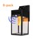 Techko Solar Wall Sconce Lantern with Flame Effect , 8PK STL-2503-1 (8-pack) - alternate 1