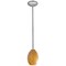 Access Lighting Brandy FireBird, LED Pendant, Brushed Steel Finish, Amber Firebird Glass 28023-3R-BS/AMBFB - alternate 6