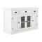 Homeroots 57in White Solid Wood Three Drawer Sideboard with Four Glass Doors 388223 - alternate 4