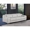 Homeroots 103" Light Gray Italian Leather Reclining USB Sofa 632872 - alternate 8