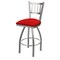 Holland Bar Stool Co 810 Contessa Stainless Steel 36in Swivel Bar Stool with Canter Red Seat 81036SS011 - alternate 1