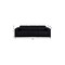 Homeroots 100" Black Top Grain Leather Reclining Metal USB Sofa 720357 - alternate 5