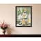 Homeroots Walk Humbly Floral 1 Black Framed Print Wall Art 416137 - alternate 3