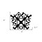 Homeroots 4" X 4" Black And White Coli Peel And Stick Tiles 390688 - alternate 3