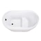 Kingston Brass 52-Inch Acrylic Oval Single Slipper Freestanding Tub with Overflow/Drain Assembly and Integral Seat VTRS523030M0 - alternate 5