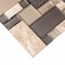 Apollo Tile Brown 11.7 in x 11.7 in Glass, Stone Polished Floor and Wall Mosaic Tile 4.75 sqft/case, 5PK APLCAS88026A - alternate 6