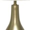 Homeroots 20" Gold Metal Novelty Table Lamp With White Drum Shade 643319 - alternate 2