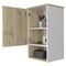 Homeroots 16" Natural Wood Floating Single Door Bathroom Vanity And Medicine Cabinet 543574 - alternate 6