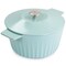 Martha Stewart Enameled Cast Iron 5 Quart Round Dutch Oven with Lid in Light Cyan 129053.02 - alternate 6