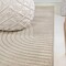 Jonathan Y Hallie High-Low Minimalist Curve Geometric Beige/Cream 5 ft. x 8 ft. Indoor/Outdoor Area Rug SCN100D-5 - alternate 5