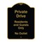 Signmission Black & Gold, 18 Inch x 24 Inch, Heavy Gauge Aluminum A-DES-BG-1824-9929 - alternate 1