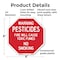 Signmission Warning Pesticides Fire Will Cause, 6 Inch X 6 Inch, Plastic Sign OC-P-6-341 - alternate 7