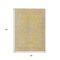 Homeroots 8' X 10' Wheat And Gold Medallion Washable Indoor Outdoor Area Rug 616301 - alternate 2