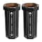 Happimess Fleur 25-Gallon Disposable Corrugated Cardboard Event Trash Can and Recycling Bin, Bridal Black, 2PK HPM1301A-SET2 - alternate 7