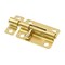 Prime-Line Door and Gate, Slide Barrel Bolt Latch 3 inch with Screws, Brass Plated (Single Pack) U 117556 - alternate 1