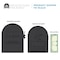 Architectural Mailboxes Ironside Black Post-Mount Mailbox (non post master) MB801BAM - alternate 7