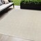 Homeroots 5' X 7' Ivory And Beige Geometric Indoor Outdoor Area Rug 572646 - alternate 1