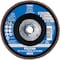 Pferd 5'' x 5/8-11 Thd. POLIFAN Flap Disc - CO-FREEZE SG INOX, Ceramic oxide, 36 Grit, Conical 61091 - alternate 3
