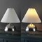 Jonathan Y Louisa 22.5" Mid-Century Modern Round Glass/Iron Pleated Shade LED Table Lamp, Smoke Gradient/Chrome JYL1139A - alternate 6