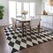 Homeroots 8' X 10' Black Geometric Washable Indoor Outdoor Area Rug 577016 - alternate 6