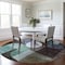 Homeroots 8' Brown Blue And Green Round Abstract Washable Indoor Outdoor Area Rug 604472 - alternate 5