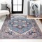 Jonathan Y Cirali Ornate Large Medallion Machine-Washable Blue/Beige 4 ft. x 6 ft. Area Rug WSH105B-4 - alternate 1