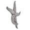Homeroots 15" Antiqued Silver Resin Starfish Hanging Dimensional Sculpture 401228 - alternate 6