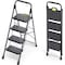 Wrightmaster 4.2 ft. Metal Lightweight Step Ladder, 9 ft. Reach, with Safety Lock Design 800 lb. Load Capacity ZOR-WK24-4-DF - alternate 1