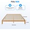 Simple Deluxe CJ-WH01-F, Full Size Wood Bed Frame, 12 Inch Wooden Platform Bed with Support Slats, Natural Pine 3A88FNBFRAFULL12WOOD - alternate 3