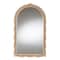 Baxton Studio Caitlin Antique Gold Finished Wood Arch Accent Wall Mirror with Carved Leaf Border 254-14109-ZORO - alternate 1