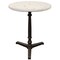Homeroots 24" Ivory And Black Stone And Iron Round Bistro Dining Table 488591 - alternate 1