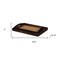 Homeroots 24in Brown Rectangular Wood Handmade Tray With Handles 483309 - alternate 7