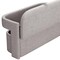 Homeroots 55in Gray Fabric and Wood Upholstered Bench 720918 - alternate 4