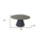 Homeroots 59 X 59 X 30 Grey Veneer Dining Table 370715 - alternate 4