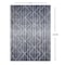 Homeroots 8' X 10' Navy Blue Geometric Hand Woven Area Rug 557177 - alternate 3