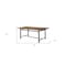 Homeroots 76" X 36" X 30" Weathered Dark Oak And Dark Bronze Dining Table 318884 - alternate 4