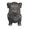 Homeroots 16in Antiqued Bronze Bulldog Outdoor Statue 523599 - alternate 1