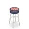Holland Bar Stool Co 25" 4" Auburn Cushion Seat, Double-Ring Chrome Swivel Bar Stool L7C125Auburn - alternate 1