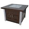 Hiland Outdoor Fire Pit in Hammered Bronze and Stainless Steel GS-F-PCSS - alternate 1