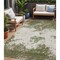 Homeroots 5' X 8' Olive Green Gray And Ivory Abstract Washable Indoor Outdoor Area Rug 599515 - alternate 1