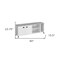 Homeroots 60in White Cabinet Enclosed Storage TV Stand 490374 - alternate 3