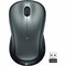 Logitech Wireless Mouse, 2.4Ghz, 2-3/8"x4-1/2"x1-1/2" , Black/Silver 910-001675 - alternate 1